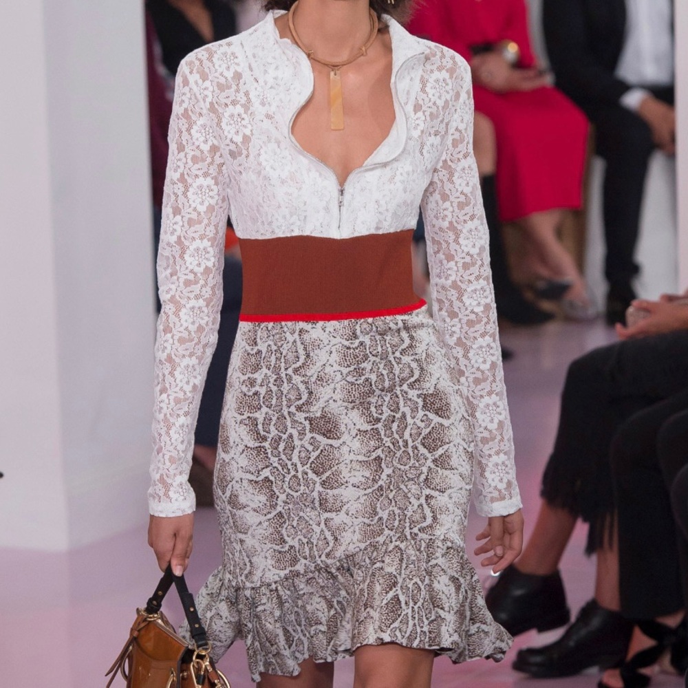 Hold Chloé lace knit dress